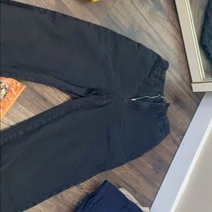 Black cargo pants high waisted
